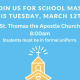 JOIN US: School Mass this Tuesday!