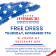 FREE Free Dress Tomorrow (Nov. 9) – Honoring Veterans Day