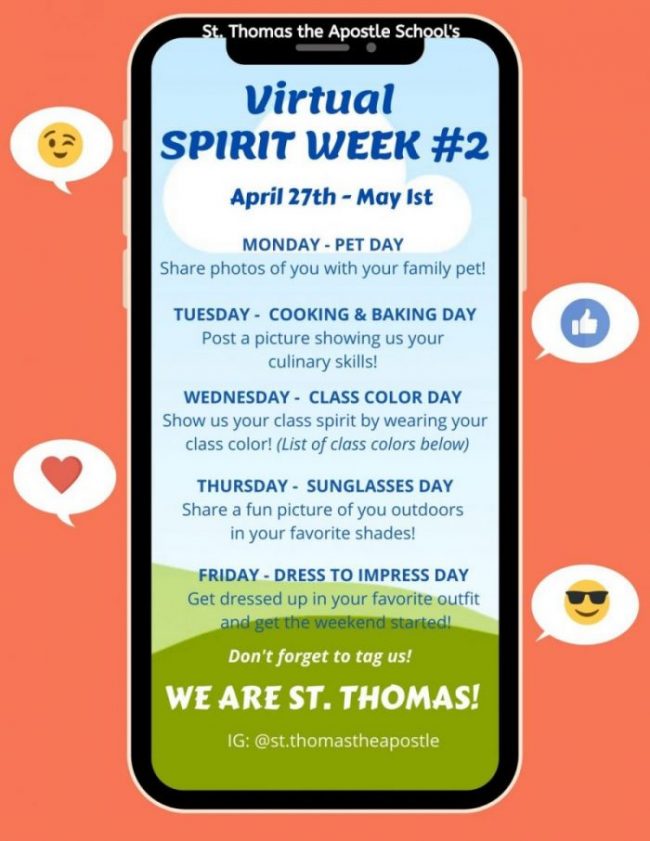 Virtual Spirit Week #2!