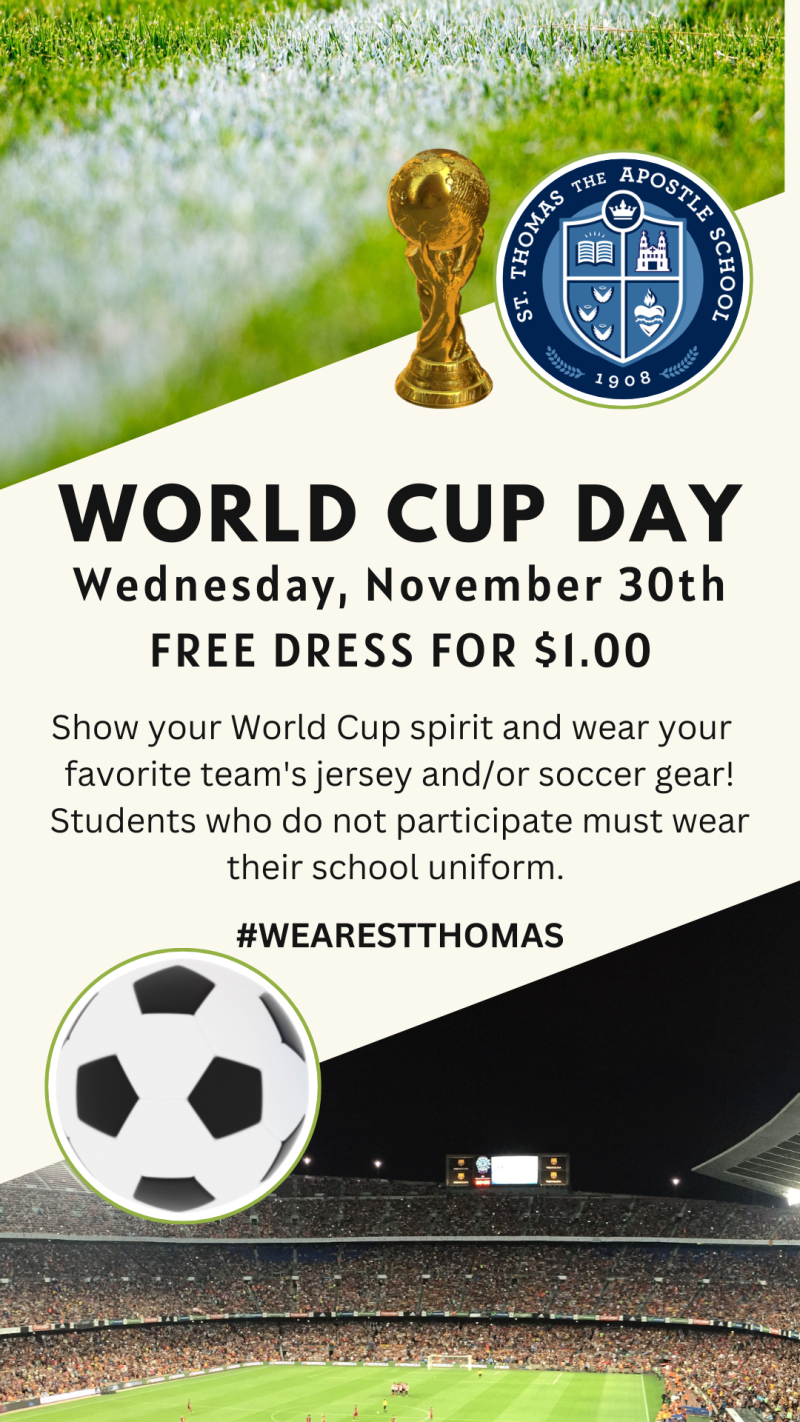 World Cup Free Dress for $1 this Wednesday! St